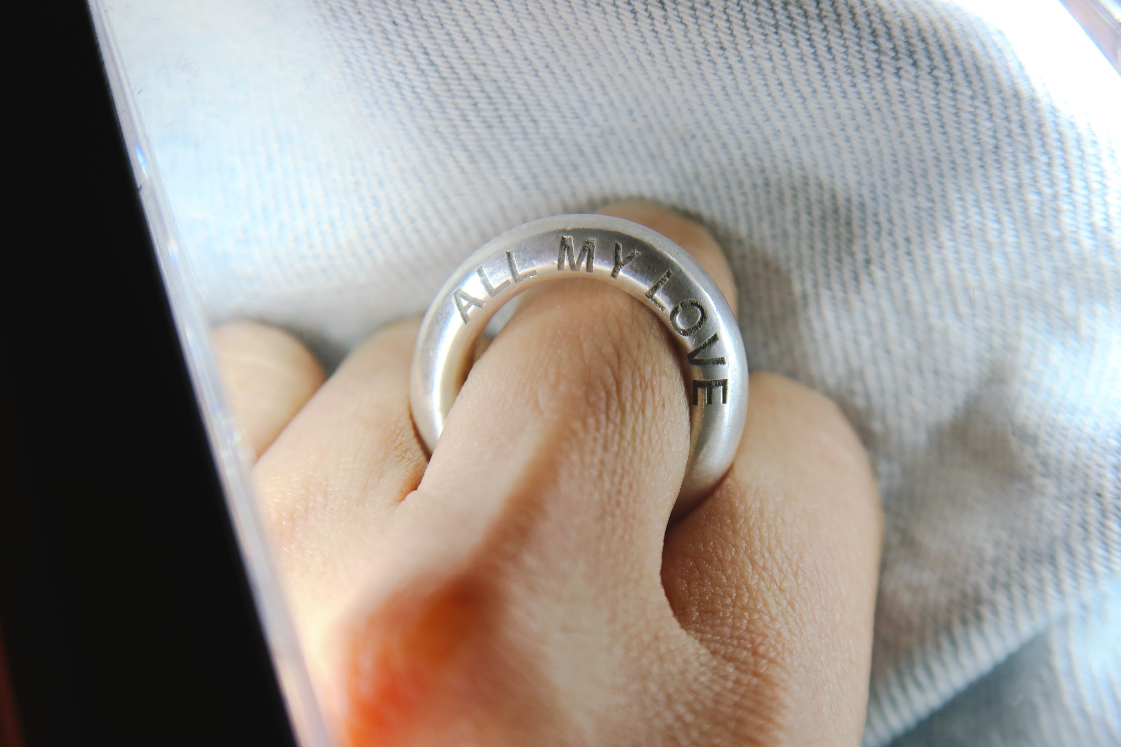 Love Letters Ring {Custom Engraved